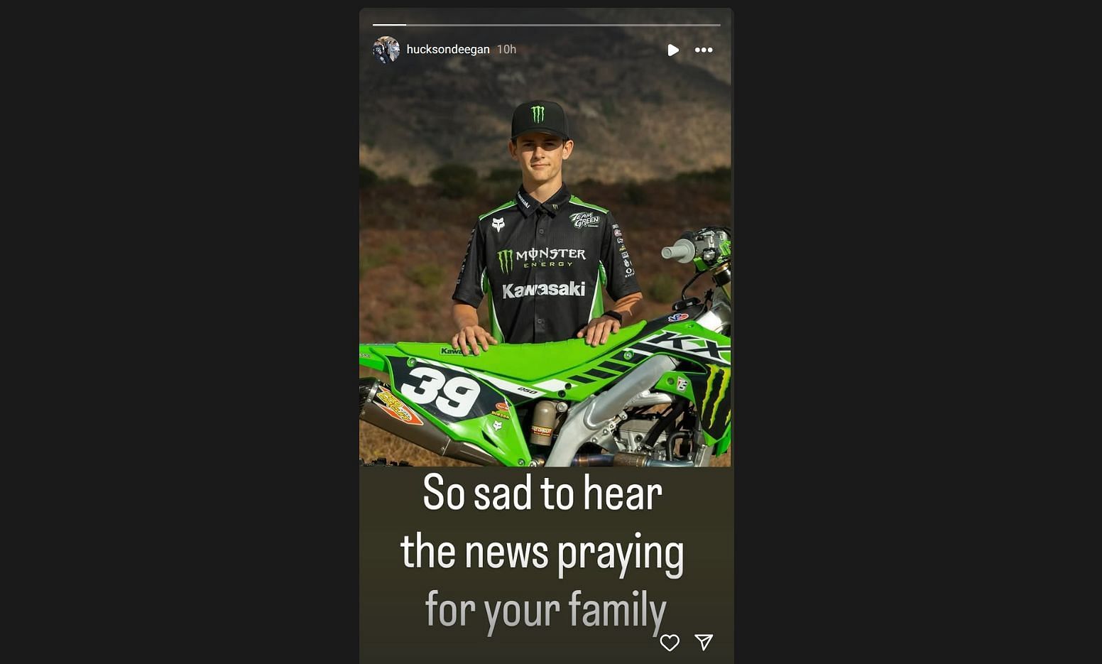 Image credits: Instagram/@hucksondeegan